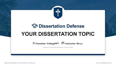 Covenant Theological Seminary Graduation Thesis Defense PPT Template