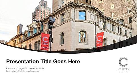 Curtis Institute of Music Course/Courseware Creation PPT Template