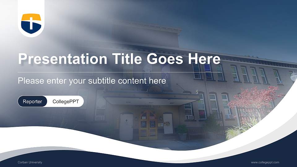 Corban University Lecture Sharing and Networking Event PPT Template16:9 ratio PPT effect preview image