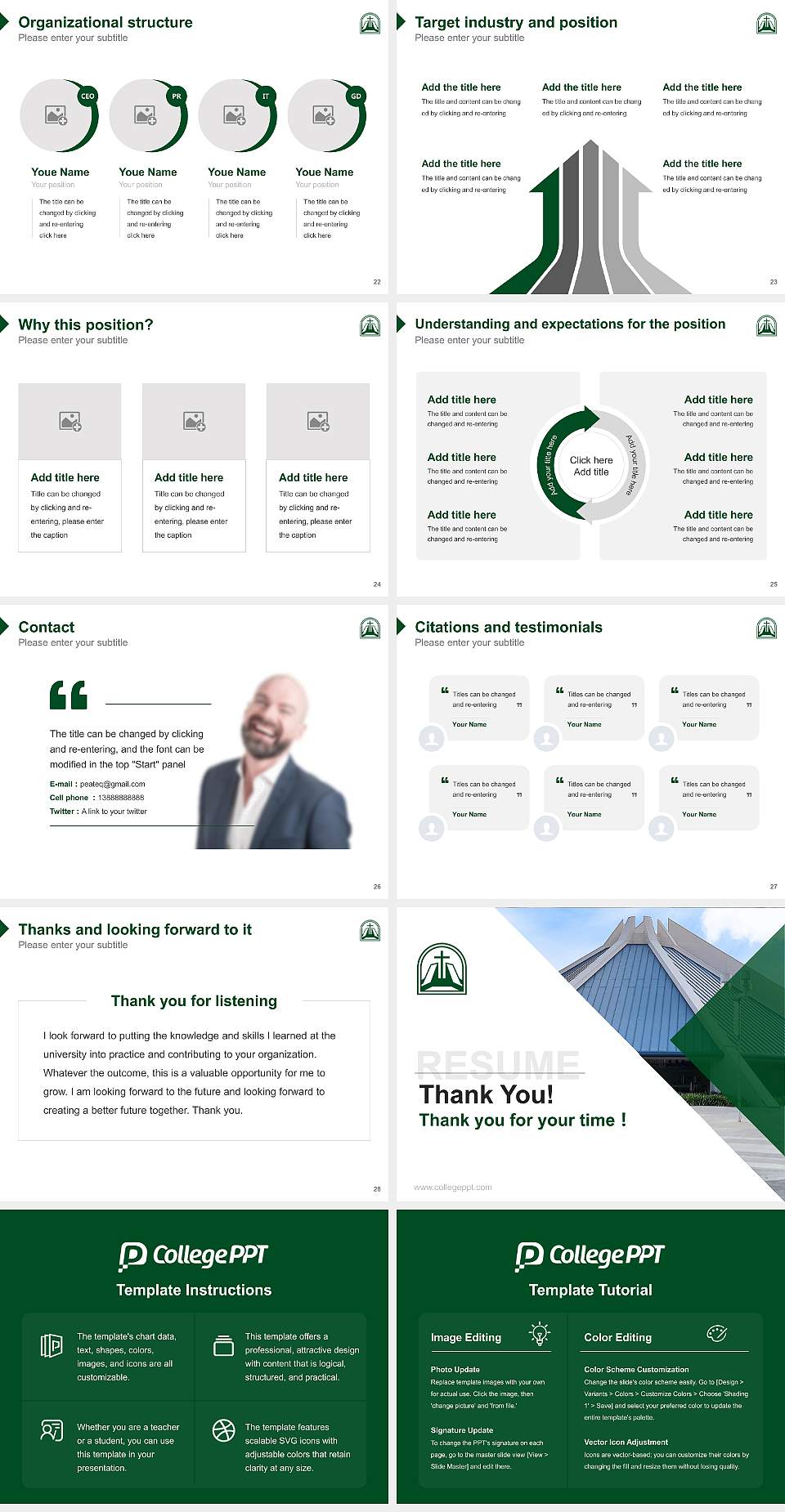 Concordia University-Irvine Resume PPT Template4:3 ratio PPT effect preview image4