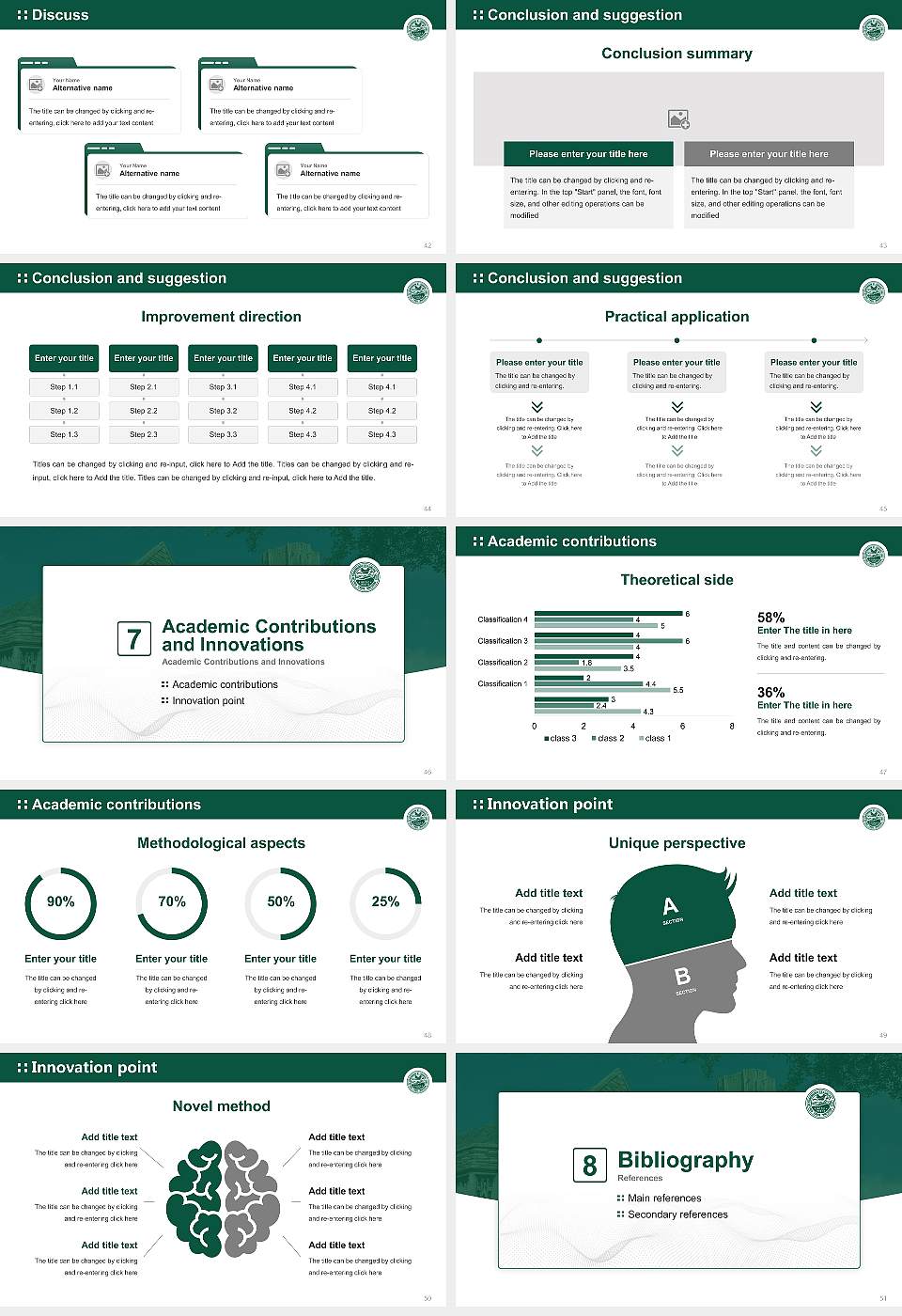 Concordia Seminary Graduation Thesis Defense PPT Template16:9 ratio PPT effect preview image6