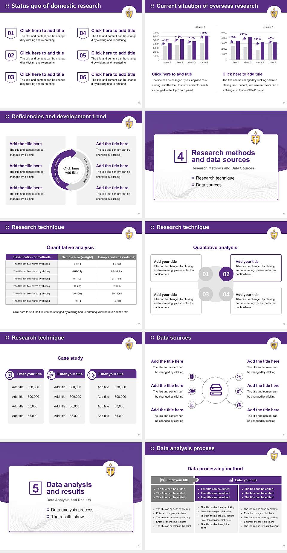 Concordia University Texas Graduation Thesis Defense PPT Template4:3 ratio PPT effect preview image4