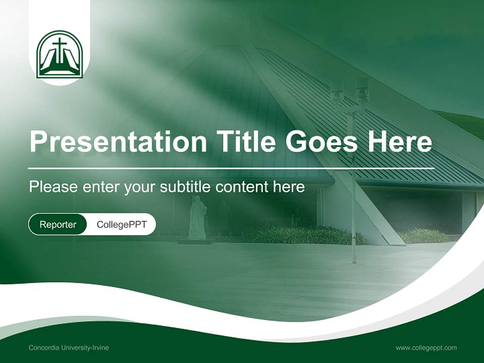 Concordia University-Irvine Lecture Sharing and Networking Event PPT Template4:3 ratio PPT effect preview image4