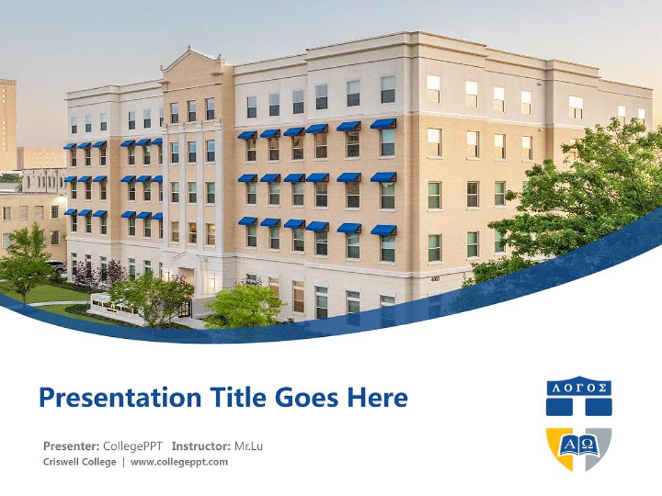 Criswell College Course/Courseware Creation PPT Template4:3 ratio PPT effect preview image5