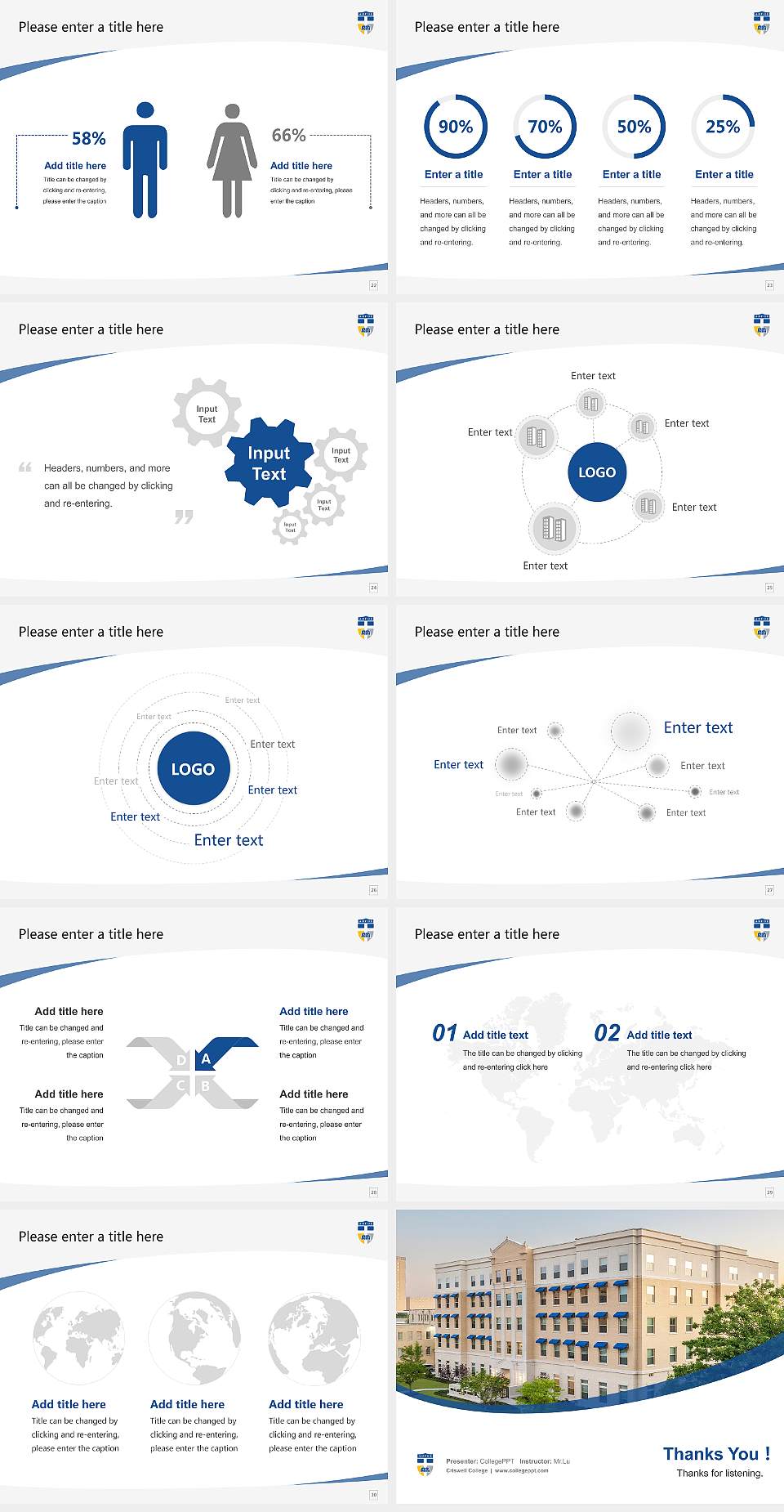 Criswell College Course/Courseware Creation PPT Template4:3 ratio PPT effect preview image4