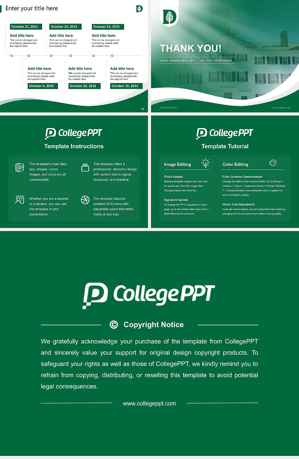 Dartmouth College Lecture Sharing and Networking Event PPT Template4:3 ratio PPT effect preview image4