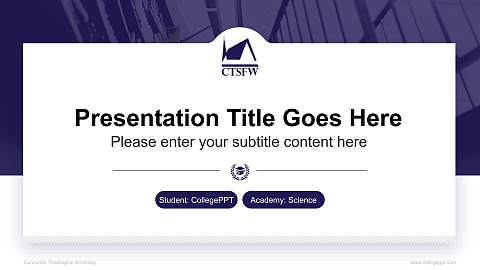Concordia Theological Seminary National Scholarship Defense PPT Template