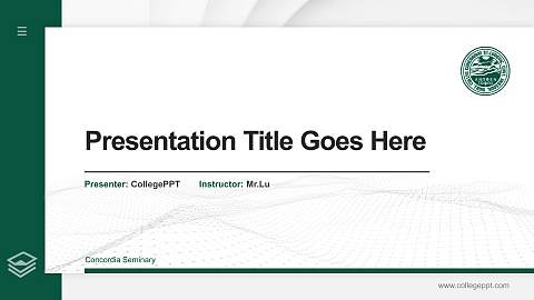 Concordia Seminary Thesis Proposal/Graduation Defense PPT Template