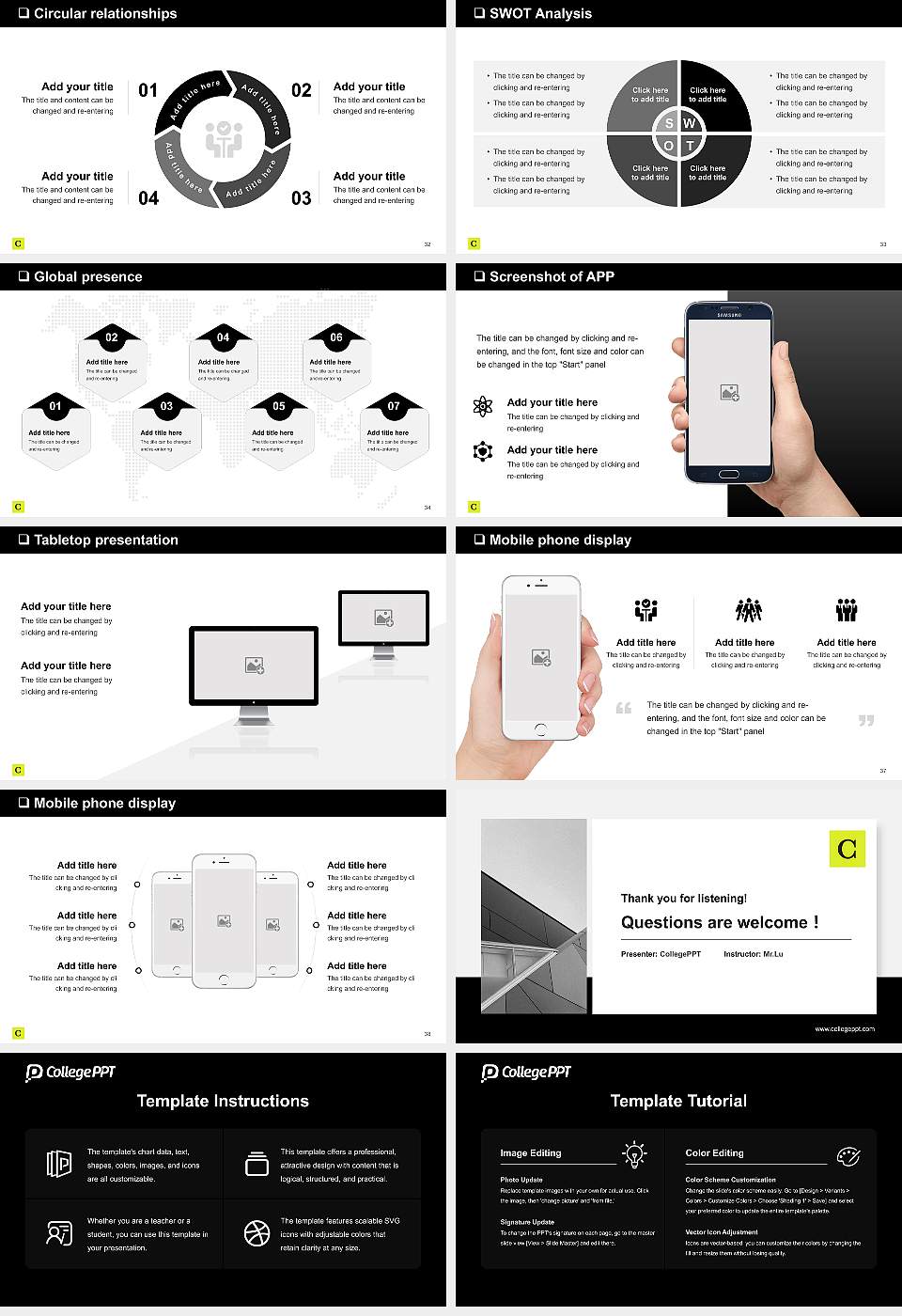 Cuny School of Law General Purpose PPT Template16:9 ratio PPT effect preview image5