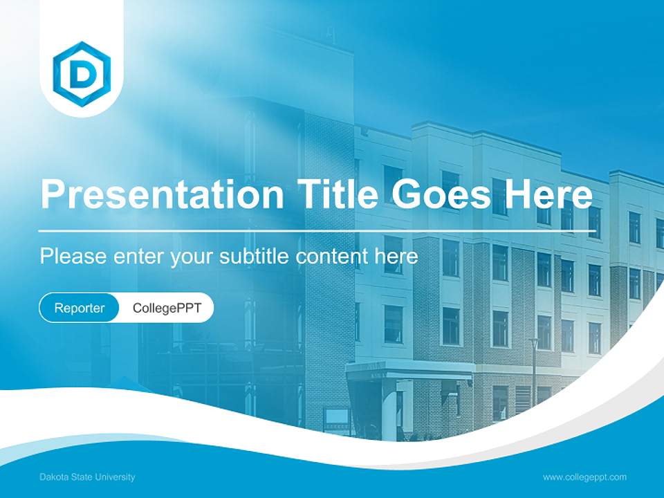 Dakota State University Lecture Sharing and Networking Event PPT Template4:3 ratio PPT effect preview image4
