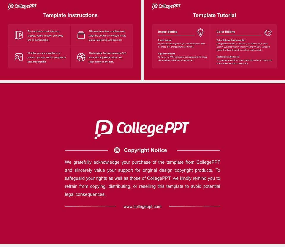 Concordia University-Chicago Academic Presentation/Research Findings Report PPT Template16:9 ratio PPT effect preview image5
