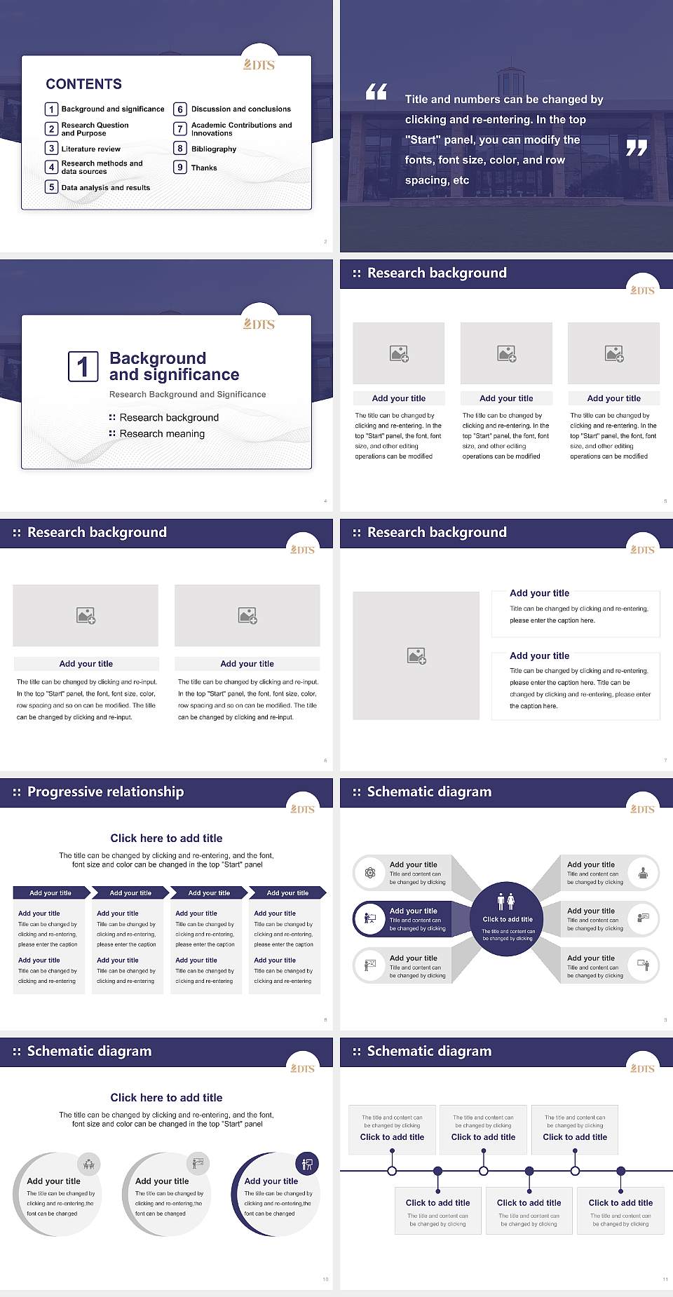 Dallas Theological Seminary Graduation Thesis Defense PPT Template4:3 ratio PPT effect preview image2