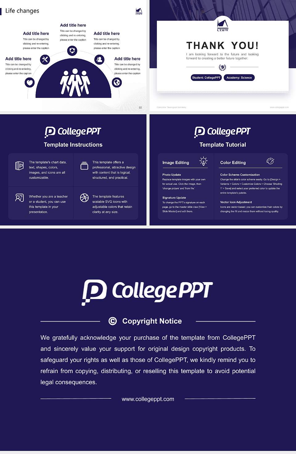 Concordia Theological Seminary National Scholarship Defense PPT Template4:3 ratio PPT effect preview image4