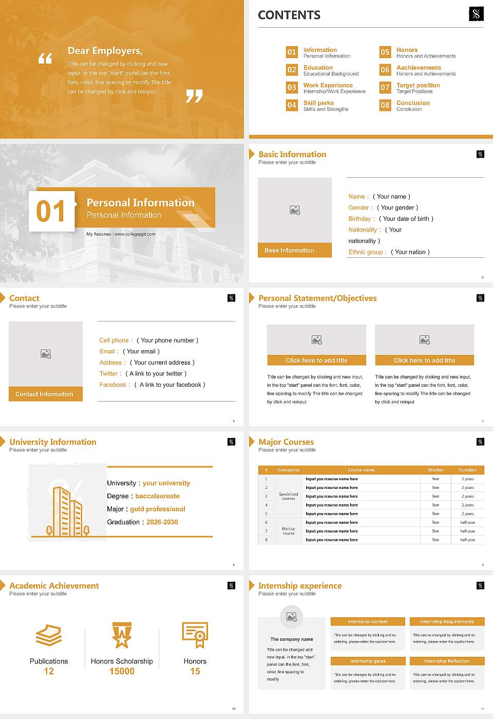 Conservatory of Music of Puerto Rico Resume PPT Template16:9 ratio PPT effect preview image2