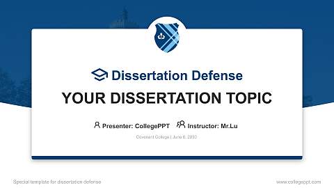 Covenant College Graduation Thesis Defense PPT Template