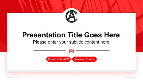 Cranbrook Academy of Art National Scholarship Defense PPT Template