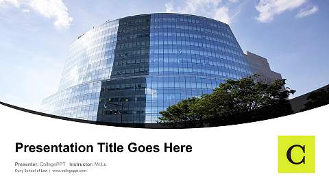 Cuny School of Law Course/Courseware Creation PPT Template
