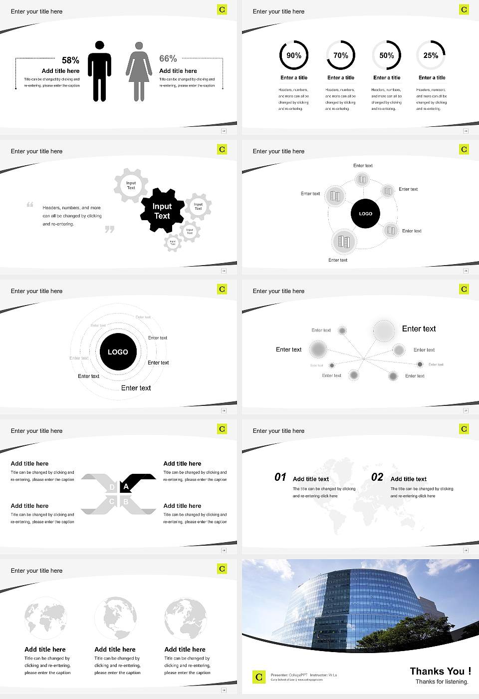 Cuny School of Law Course/Courseware Creation PPT Template16:9 ratio PPT effect preview image4