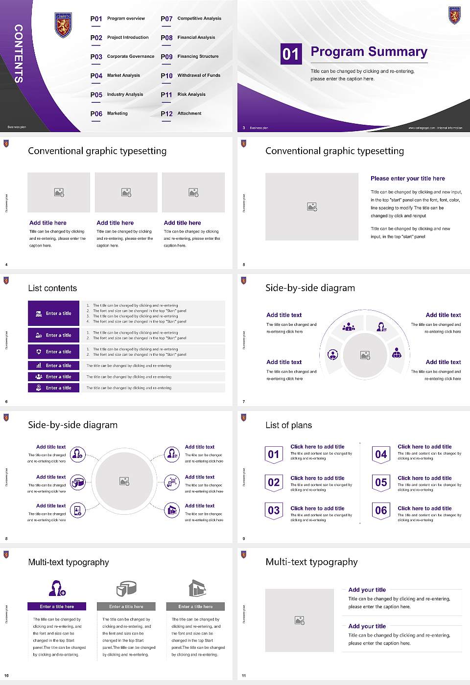 Crown College (Tennessee) Competition/Entrepreneurship Contest PPT Template16:9 ratio PPT effect preview image2