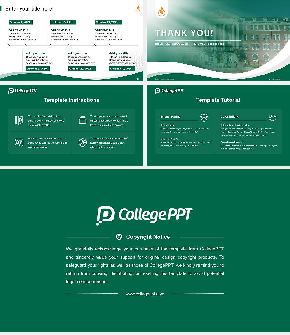 Culinary Institute of America Lecture Sharing and Networking Event PPT Template16:9 ratio PPT effect preview image4