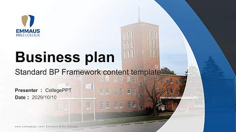 Emmaus Bible College Competition/Entrepreneurship Contest PPT Template