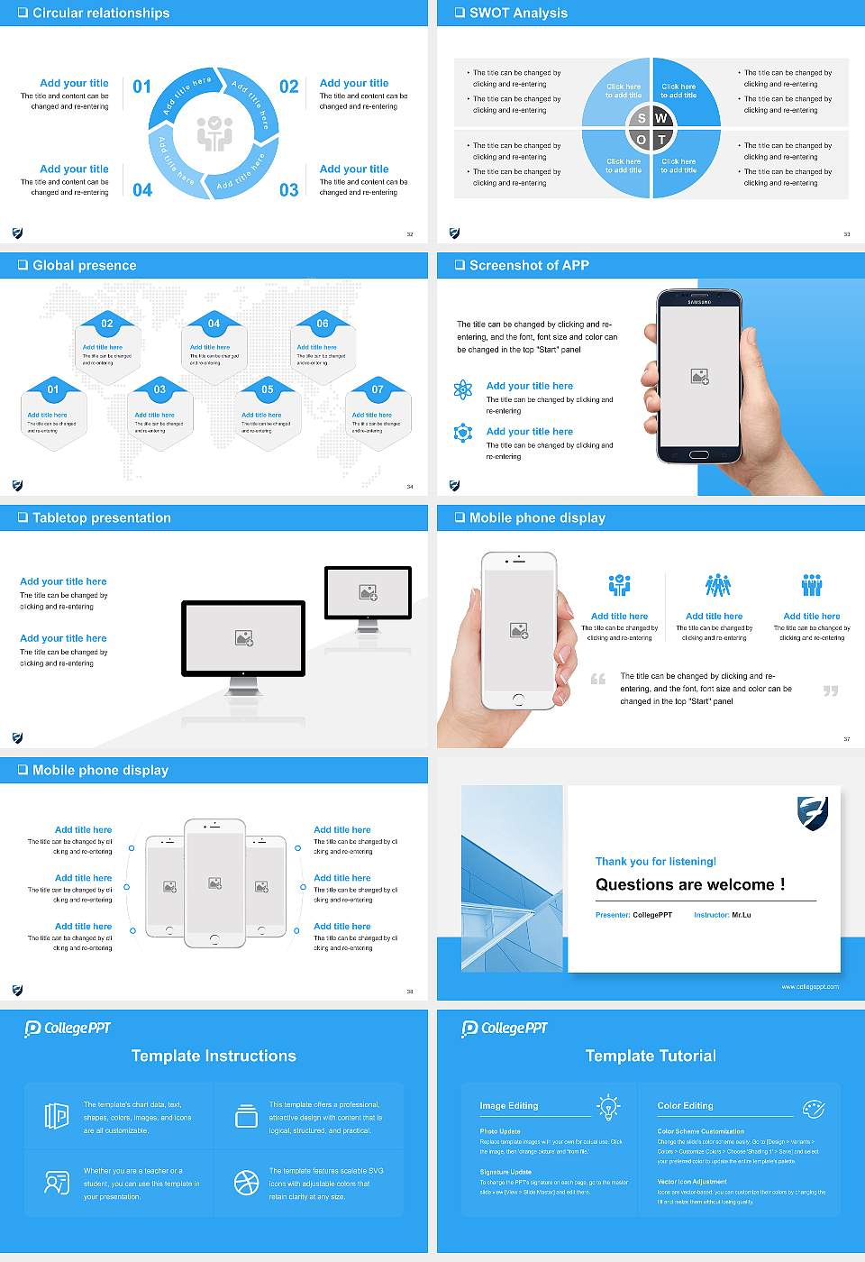 Family of Faith Christian University General Purpose PPT Template16:9 ratio PPT effect preview image5