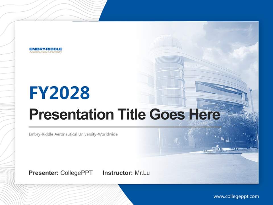 Embry-Riddle Aeronautical University-Worldwide Academic Presentation/Research Findings Report PPT Template4:3 ratio PPT effect preview image5