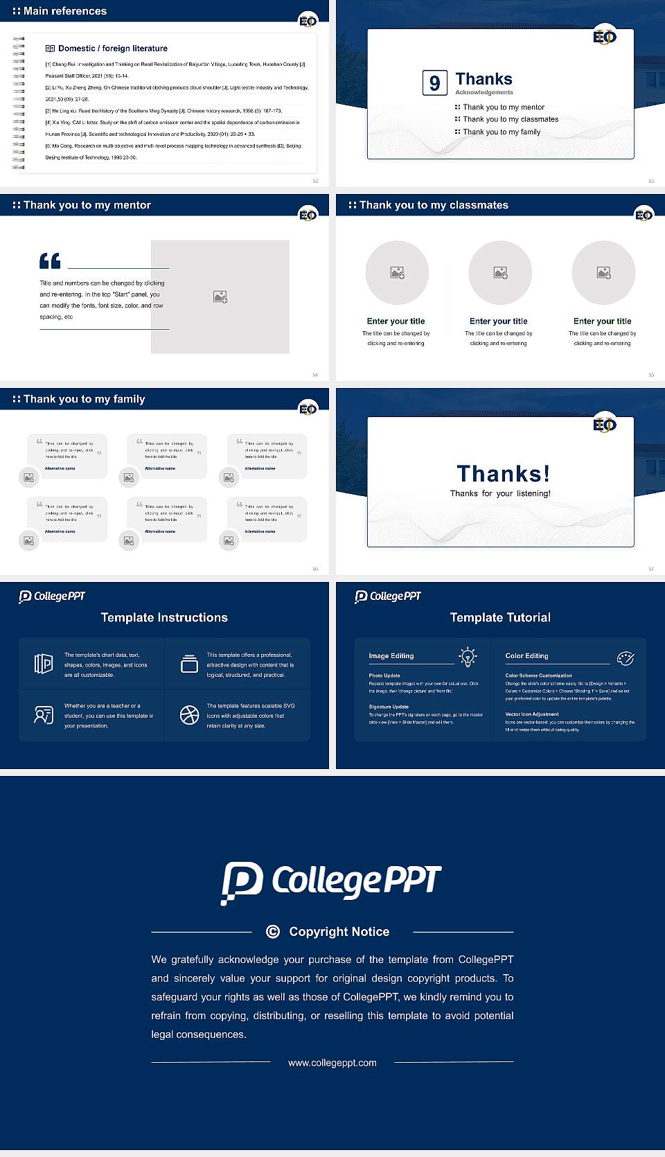 Eastern Oregon University Graduation Thesis Defense PPT Template16:9 ratio PPT effect preview image7