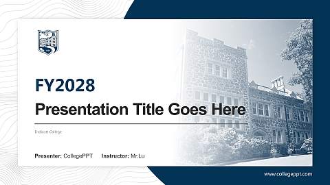 Endicott College Academic Presentation/Research Findings Report PPT Template