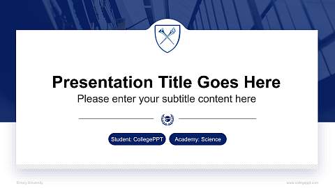 Emory University National Scholarship Defense PPT Template