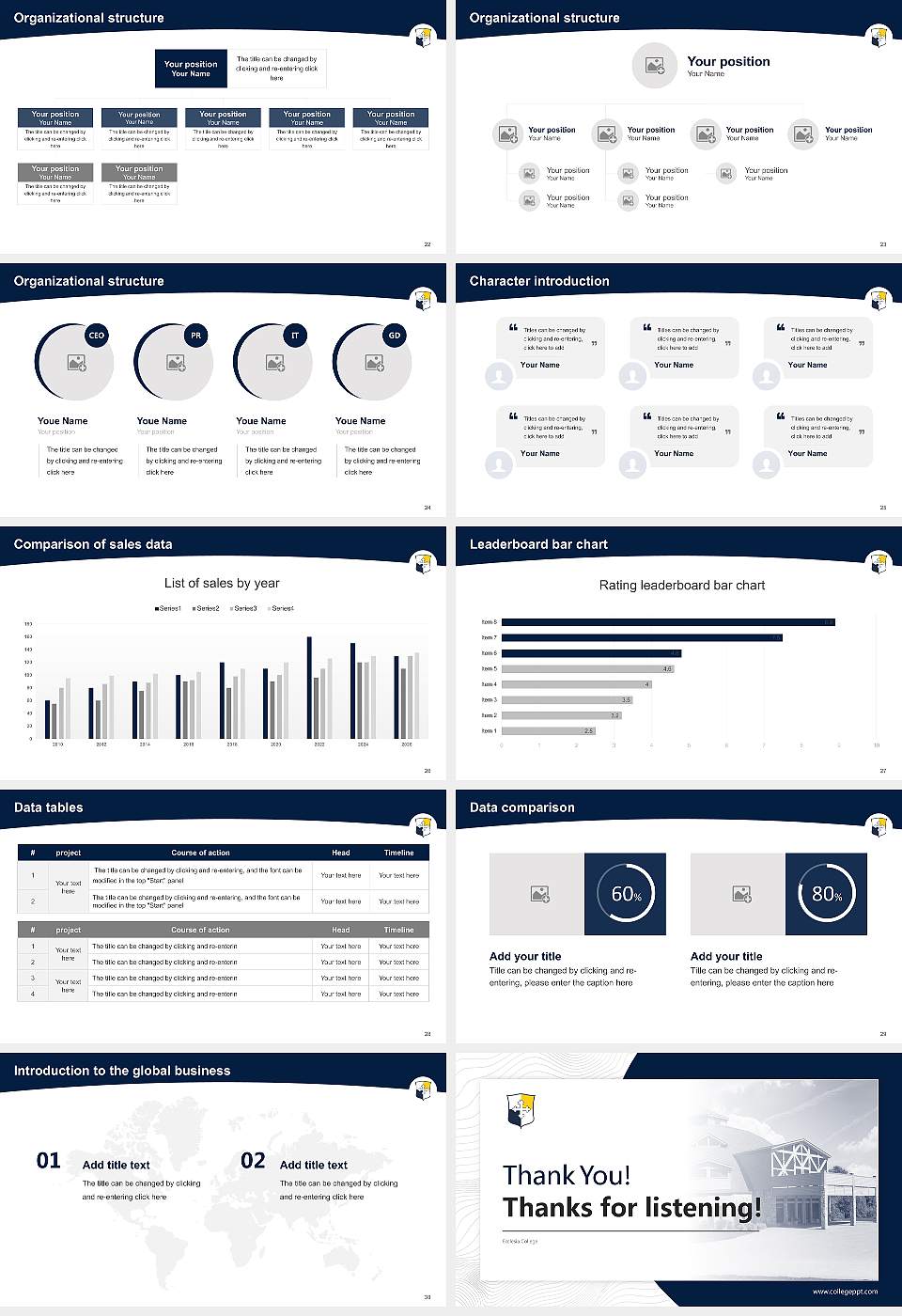 Ecclesia College Academic Presentation/Research Findings Report PPT Template16:9 ratio PPT effect preview image4