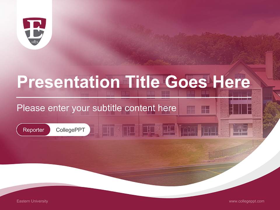 Eastern University Lecture Sharing and Networking Event PPT Template4:3 ratio PPT effect preview image4