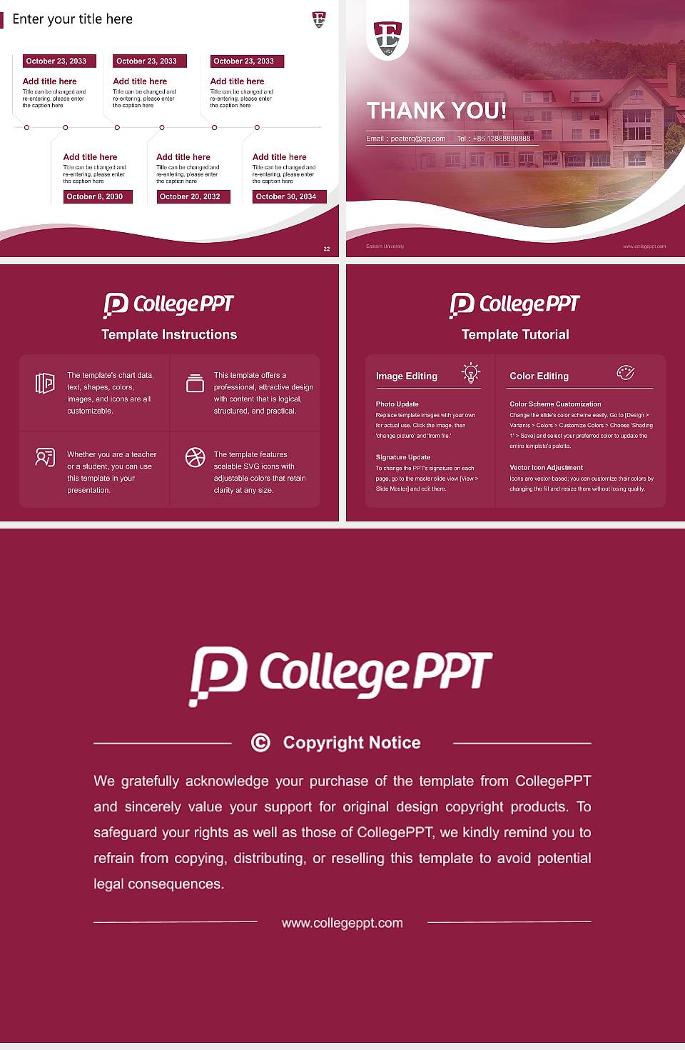 Eastern University Lecture Sharing and Networking Event PPT Template4:3 ratio PPT effect preview image4