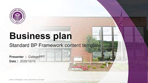 Excelsior College Competition/Entrepreneurship Contest PPT Template