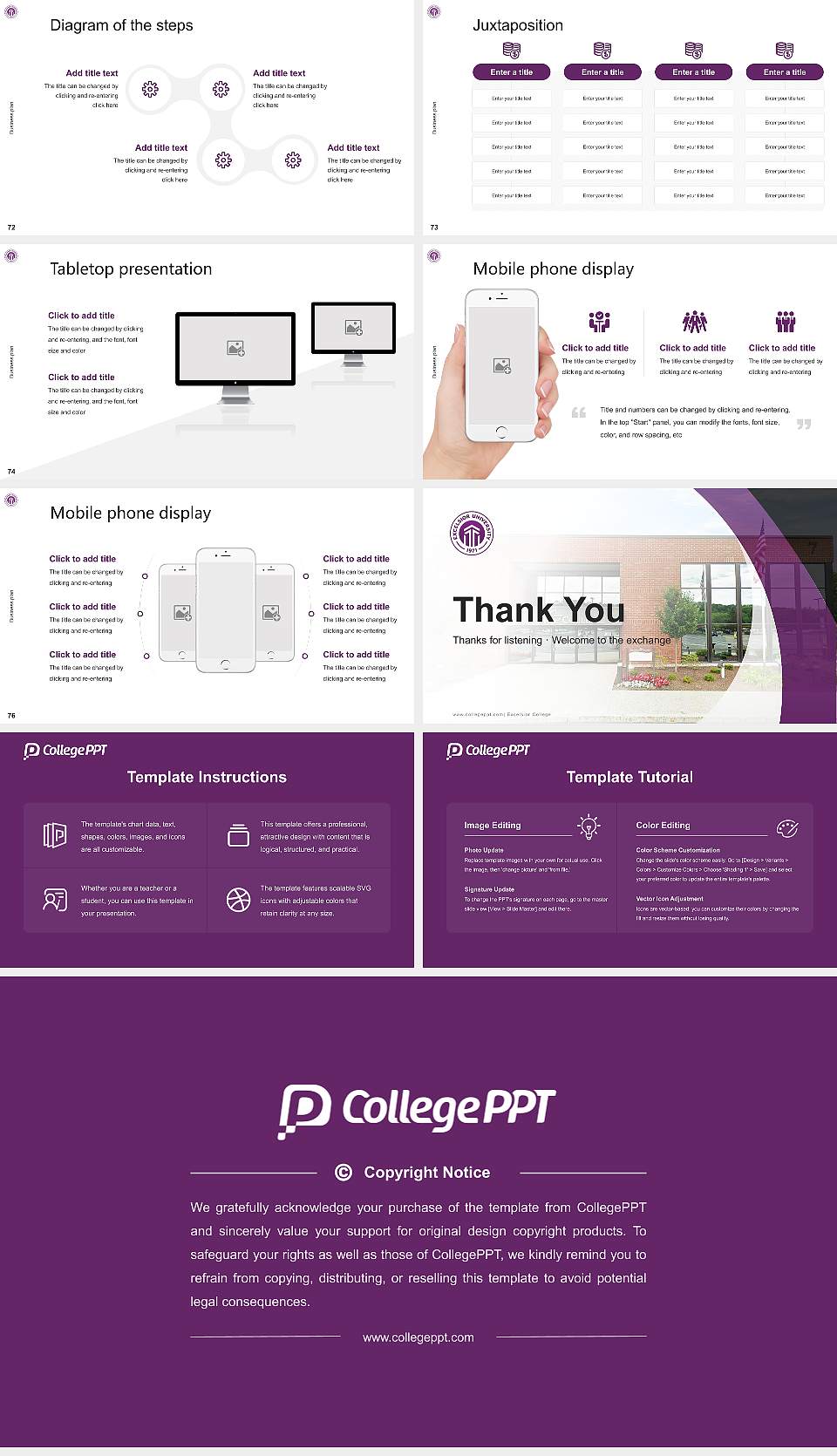 Excelsior College Competition/Entrepreneurship Contest PPT Template16:9 ratio PPT effect preview image9