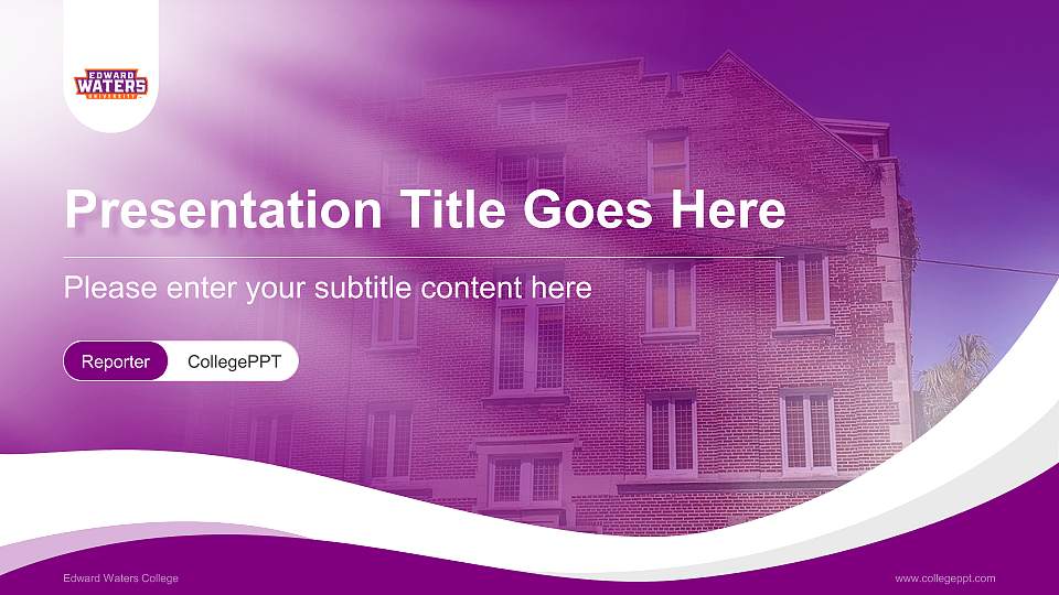 Edward Waters College Lecture Sharing and Networking Event PPT Template16:9 ratio PPT effect preview image