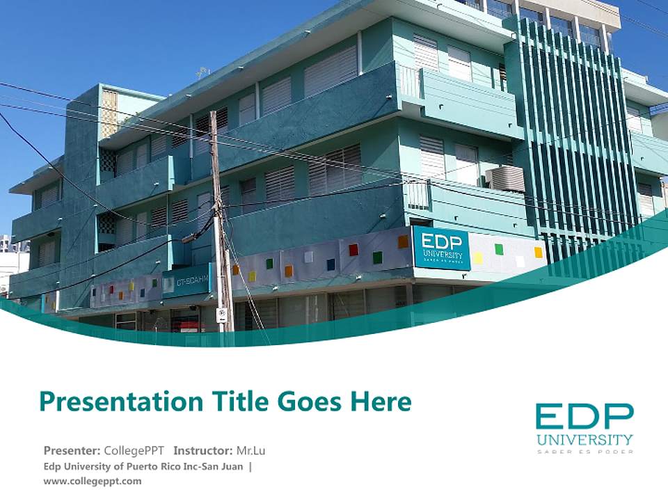 Edp University of Puerto Rico Inc-San Juan Course/Courseware Creation PPT Template4:3 ratio PPT effect preview image5