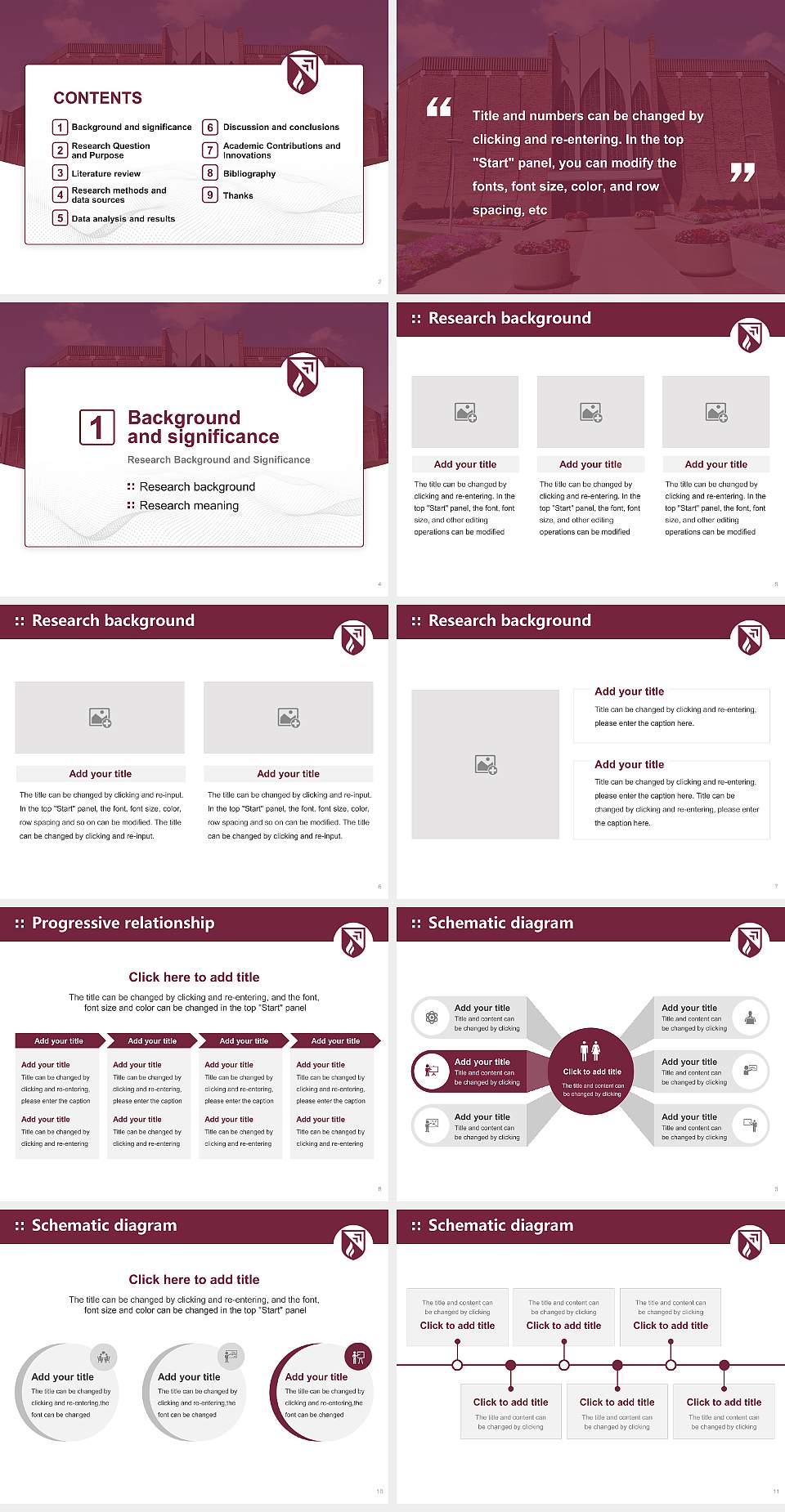 Evangel University Graduation Thesis Defense PPT Template4:3 ratio PPT effect preview image2