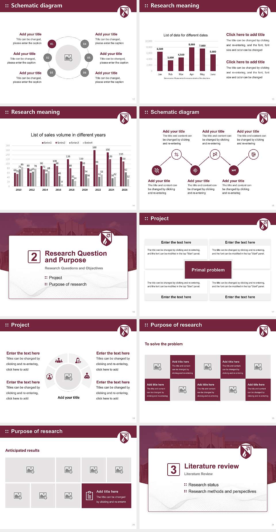 Evangel University Graduation Thesis Defense PPT Template4:3 ratio PPT effect preview image3