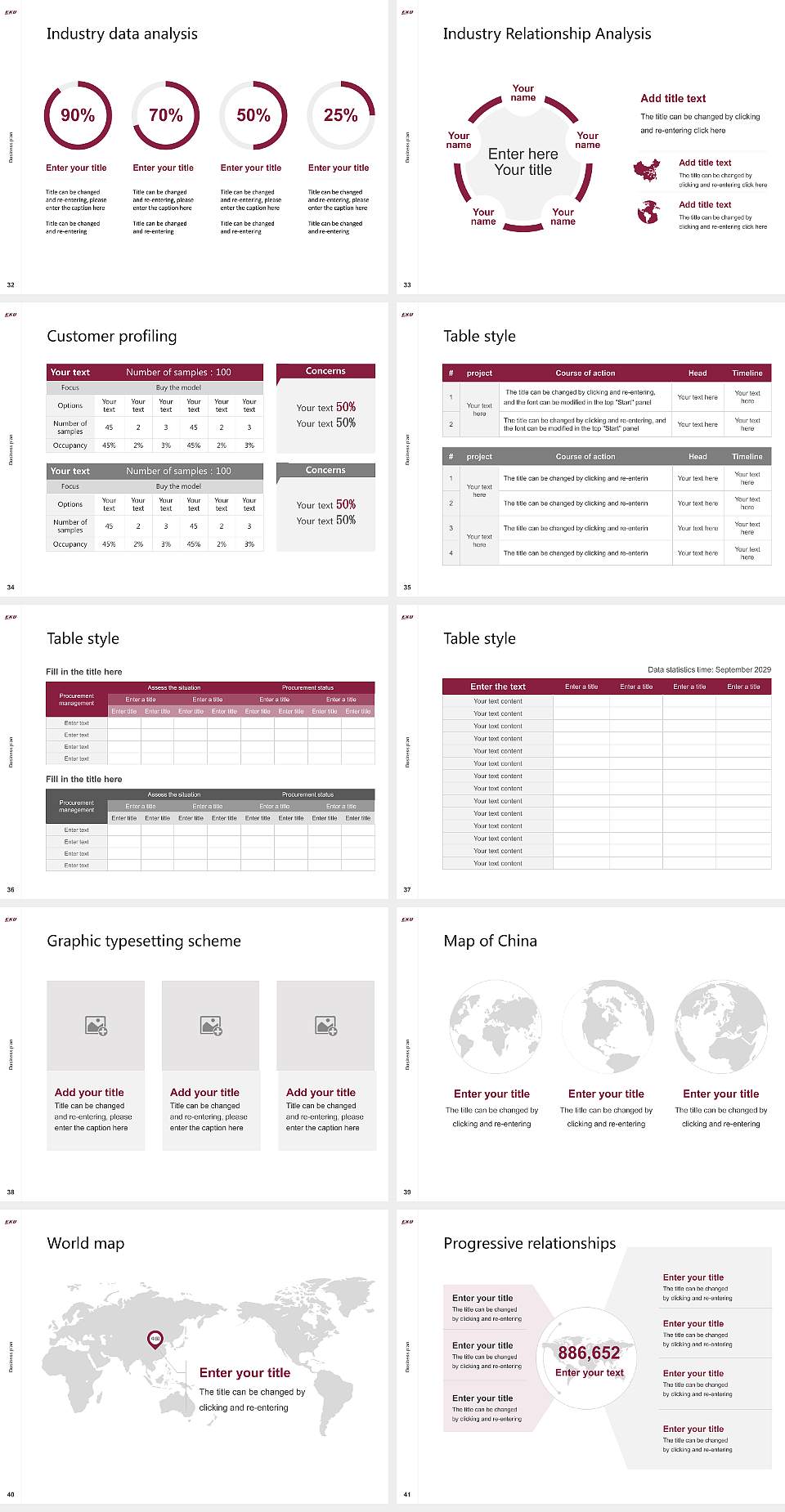 Eastern Kentucky University Competition/Entrepreneurship Contest PPT Template4:3 ratio PPT effect preview image5