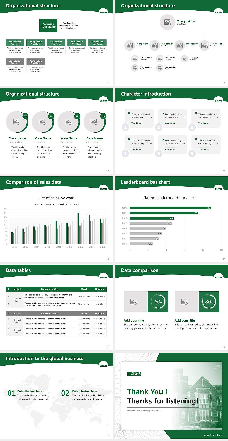 Eastern New Mexico University-Main Campus Academic Presentation/Research Findings Report PPT Template4:3 ratio PPT effect preview image4