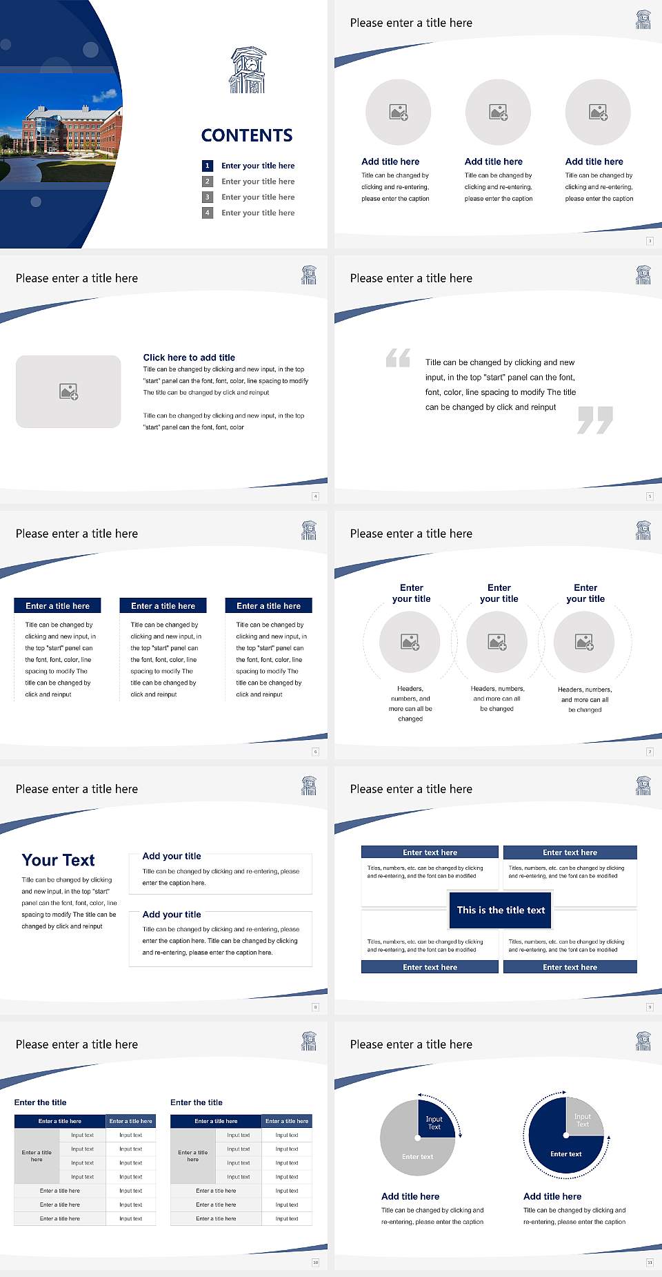 Eastern Connecticut State University Course/Courseware Creation PPT Template4:3 ratio PPT effect preview image2