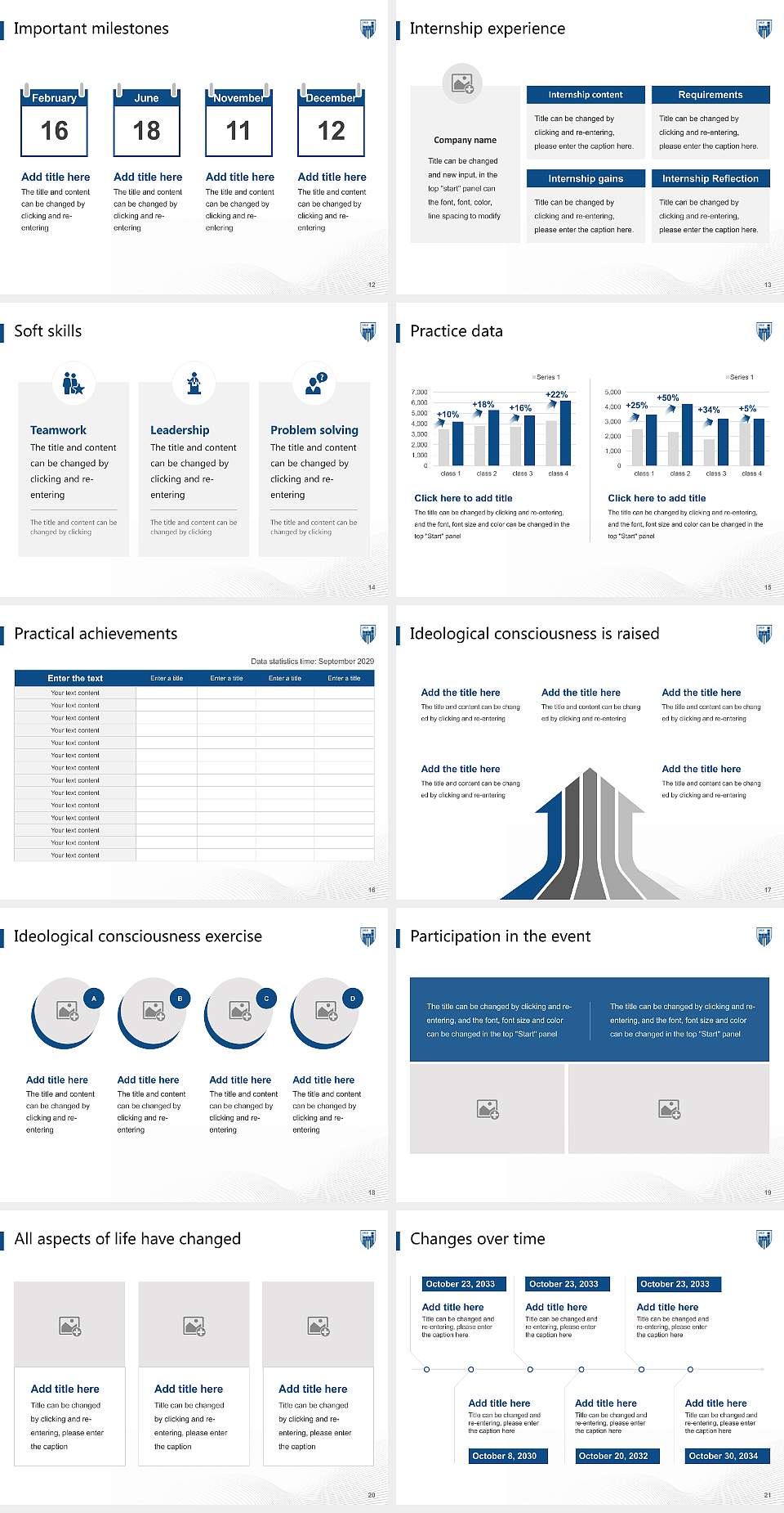 Emmanuel College National Scholarship Defense PPT Template4:3 ratio PPT effect preview image3