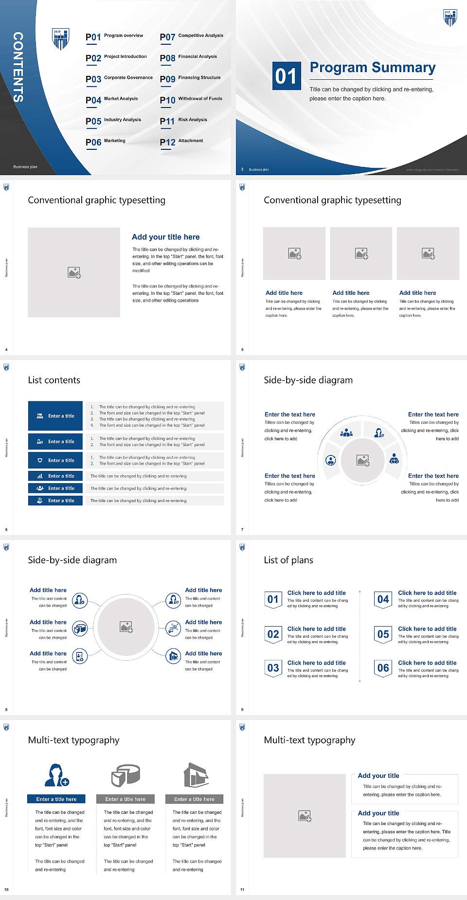 Emmanuel College Competition/Entrepreneurship Contest PPT Template4:3 ratio PPT effect preview image2