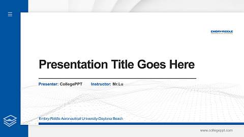 Embry-Riddle Aeronautical University-Daytona Beach Thesis Proposal/Graduation Defense PPT Template