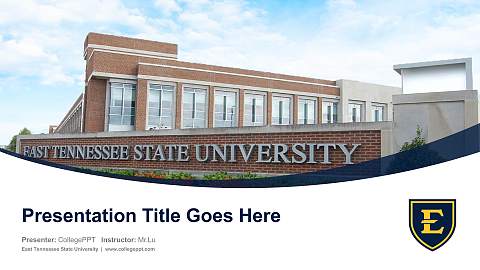 East Tennessee State University Course/Courseware Creation PPT Template