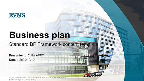 Virginia Health Sciences Center and formally Eastern Virginia Medical School Competition/Entrepreneurship Contest PPT Template