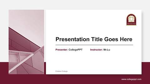 Erskine College General Purpose PPT Template