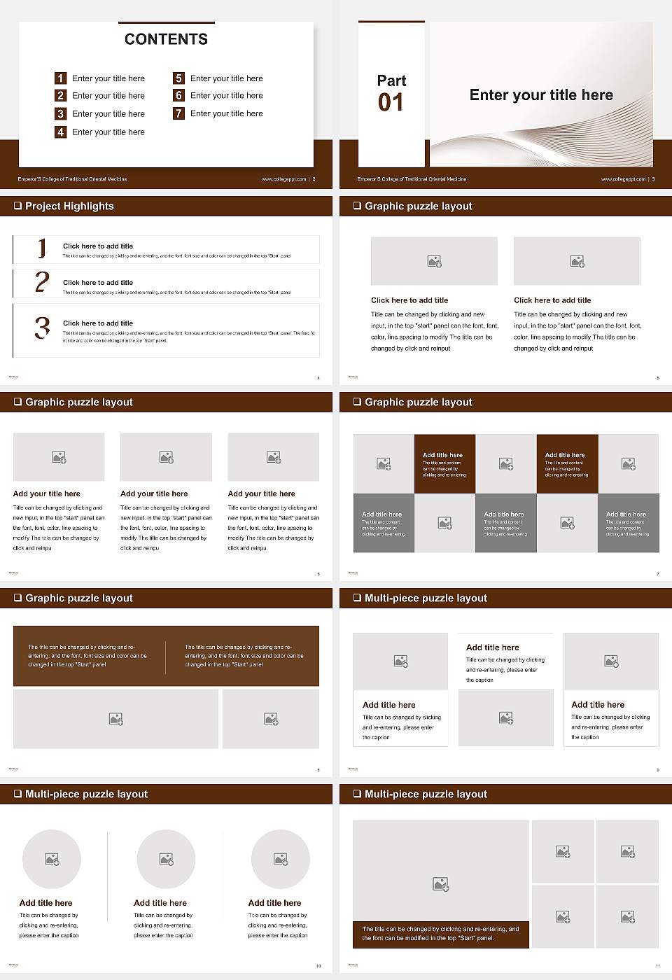 Emperor’S College of Traditional Oriental Medicine General Purpose PPT Template16:9 ratio PPT effect preview image2