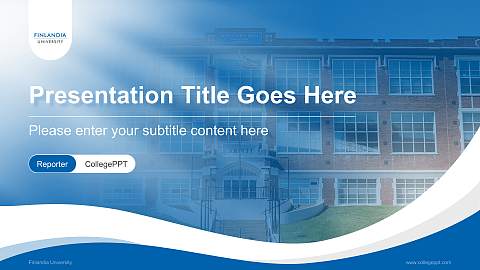Finlandia University Lecture Sharing and Networking Event PPT Template